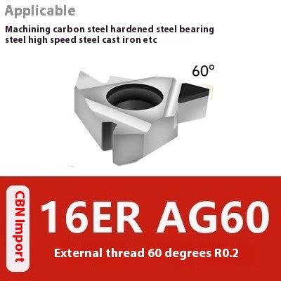1160-Korea Imported Diamond Threaded Diamond Inserts 16ER/IR A55 AG60PCD Gemstone External Threaded Cutter Grain Shandong Denso Pricision Tools Co.,Ltd.